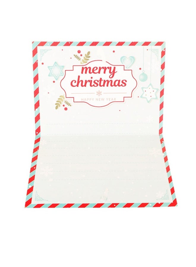 بيوينتي بطاقة تهنئة عيد الميلاد بطاقة بريدية هدية رسالة بطاقة كرتونية ثلاثية الأبعاد