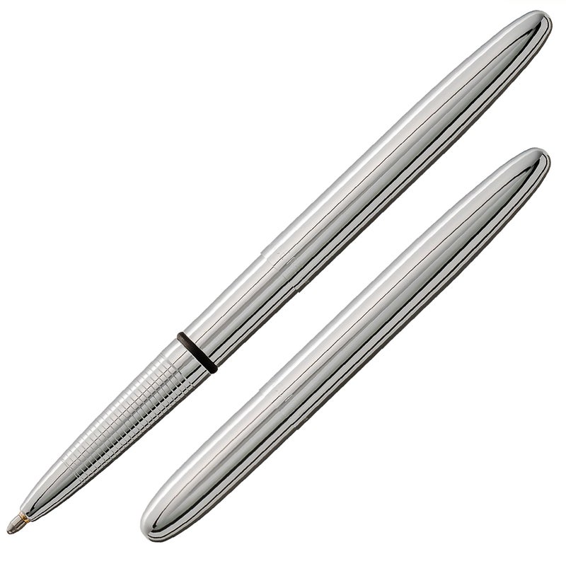 Fisher Space Pen Chrome Bullet Pen, Ballpoint, Brass, Black Ink, Made in the USA - Image 1