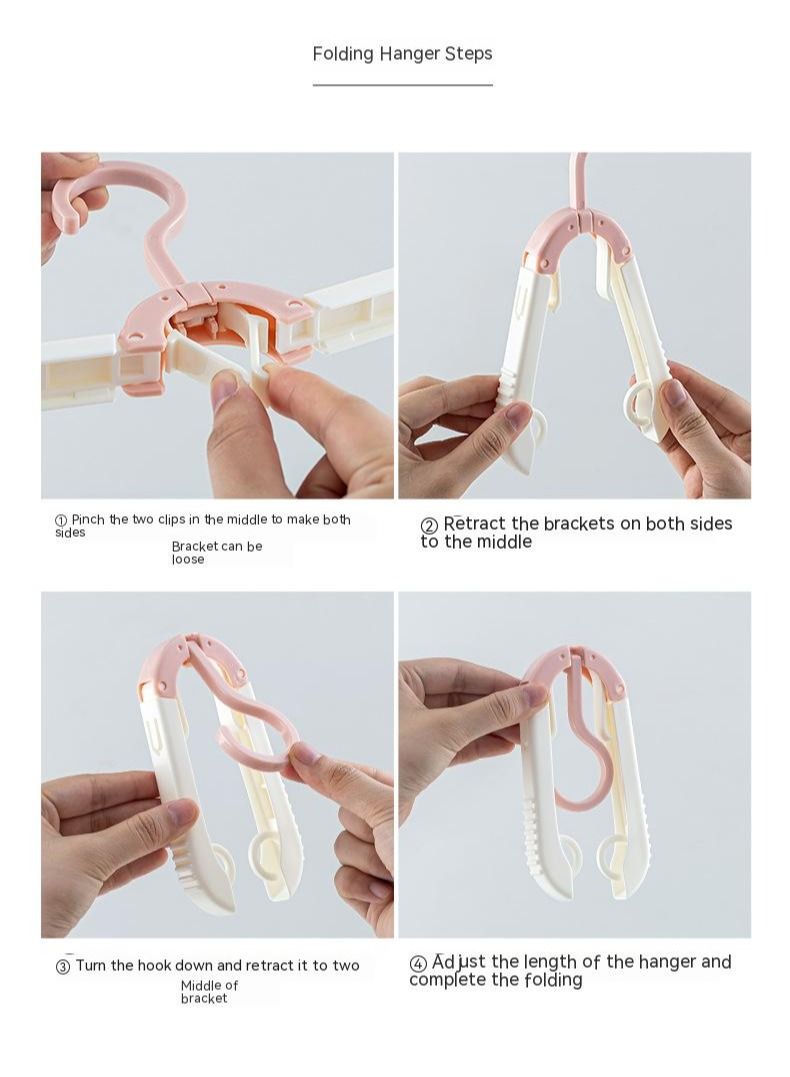 ARNOTEC Multifunctional travel folding hanger storage drying rack portable travel artifact business trip home clothes support hanger - Image 4