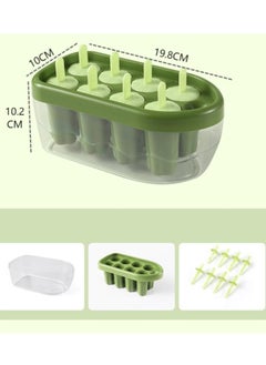 ROEIEIS 8 Pcs Silicone Popsicle Molds with Sticks & Drip Guards, BPA-Free, Reusable & Easy Release Ice Pop Maker  - Image 3