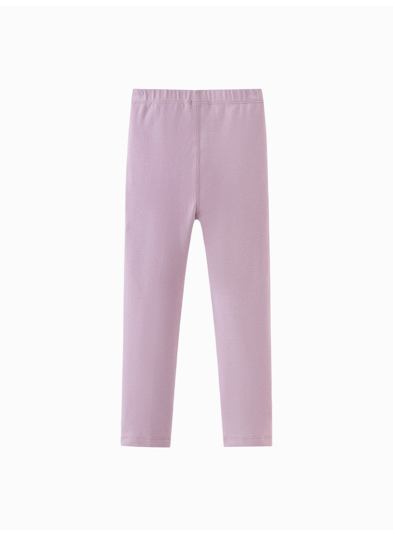 mini bala Girls Kid Premium Soft Stretchy Leggings, Skin-Friendly, Breathable, Elastic Waistband for Comfort, Ideal for Daily Wear, School, Playdates Children's Casual Must-Have Bottoms - Image 5