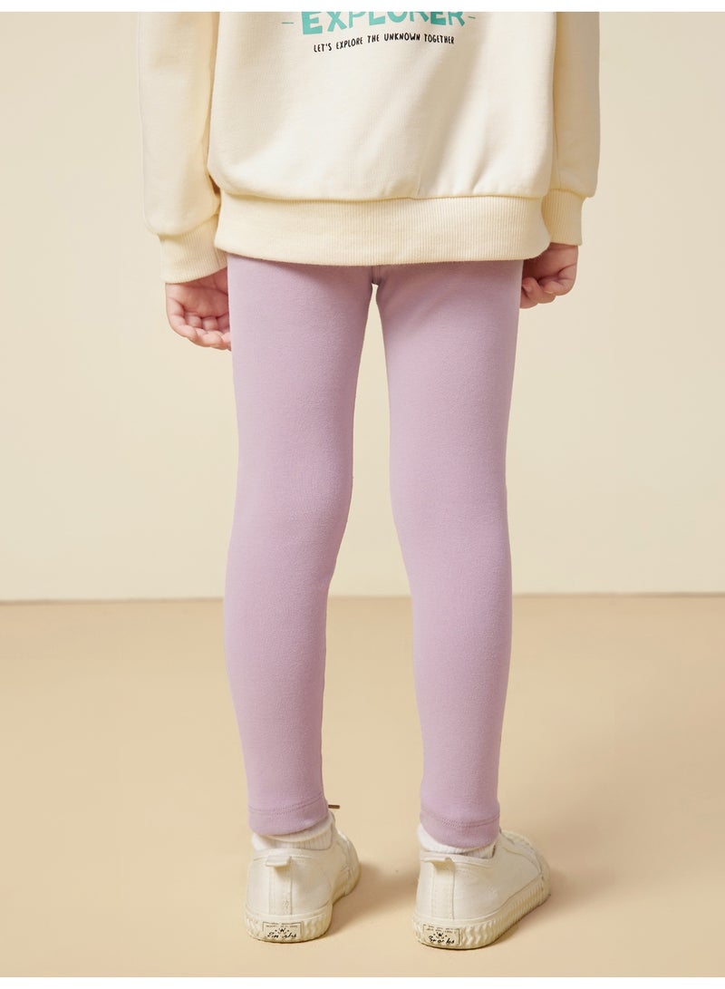 mini bala Girls Kid Premium Soft Stretchy Leggings, Skin-Friendly, Breathable, Elastic Waistband for Comfort, Ideal for Daily Wear, School, Playdates Children's Casual Must-Have Bottoms - Image 3