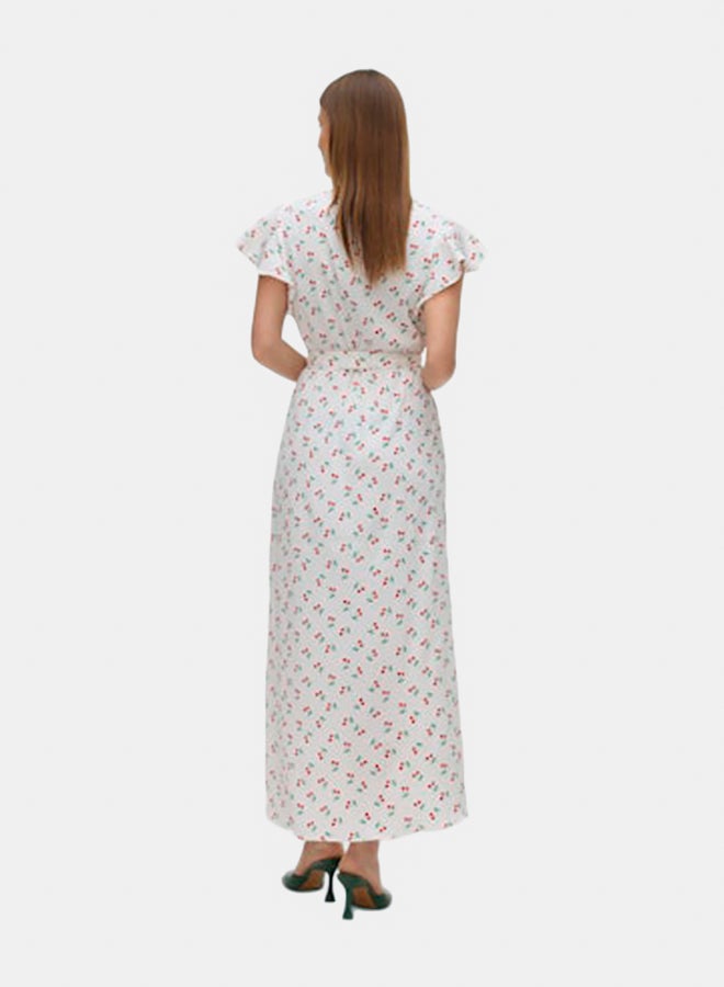 VERO MODA VERO MODA Womens Page S/L Long Wrap Dress  - Image 4