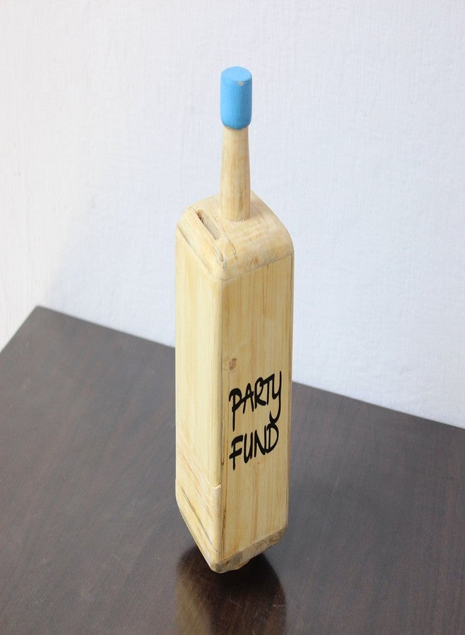 IVEI Smart Bottle Shaped Wooden Piggy Bank - Party Fund - Party Savings Bank - Coin Bank Box for Adults (Blue) - Image 3