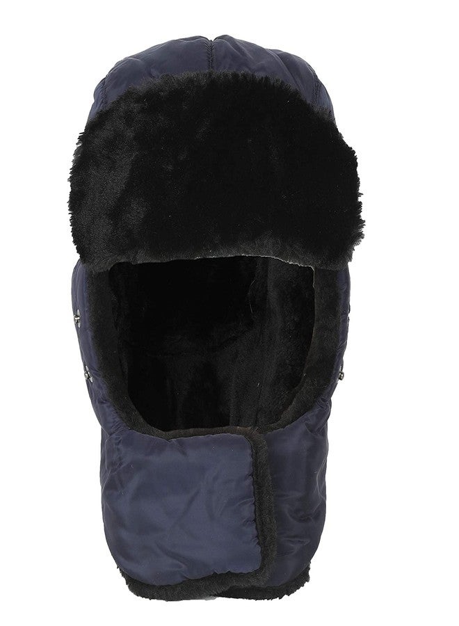 HIVER Combo of Winter Balaclavas with touchscreen Waterproof Gloves for Women,Winter trekking, Hiking, Cold Weather Travels (X-Large, Blue) - Image 4