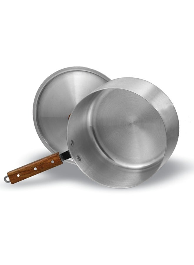 Sonex Aluminium Sauce Pan No.3, 21 cm, 3.5 Ltr – Elegant Metal Finish, Cool Wooden Handle, Even Heating, Durable Food-Grade Construction, Perfect for Sauces, Soups, and Everyday Use - Image 2