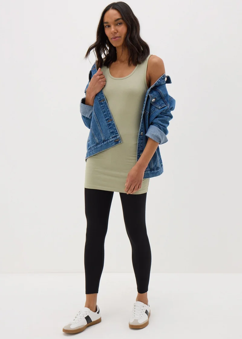 Matalan Green Longline Vest Top
