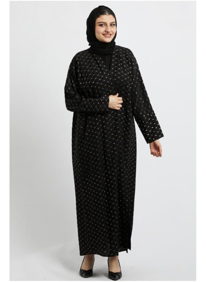 Evva Evva Luxury Saudi Abaya for Women – Elegant Open Front Modest Wear in Premium Fabric – Ideal for Ramadan, Eid, and Everyday Elegance  - Image 1