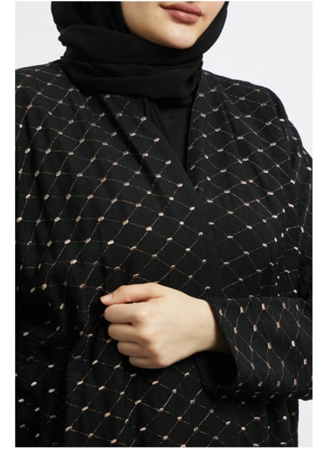 Evva Evva Luxury Saudi Abaya for Women – Elegant Open Front Modest Wear in Premium Fabric – Ideal for Ramadan, Eid, and Everyday Elegance  - Image 3