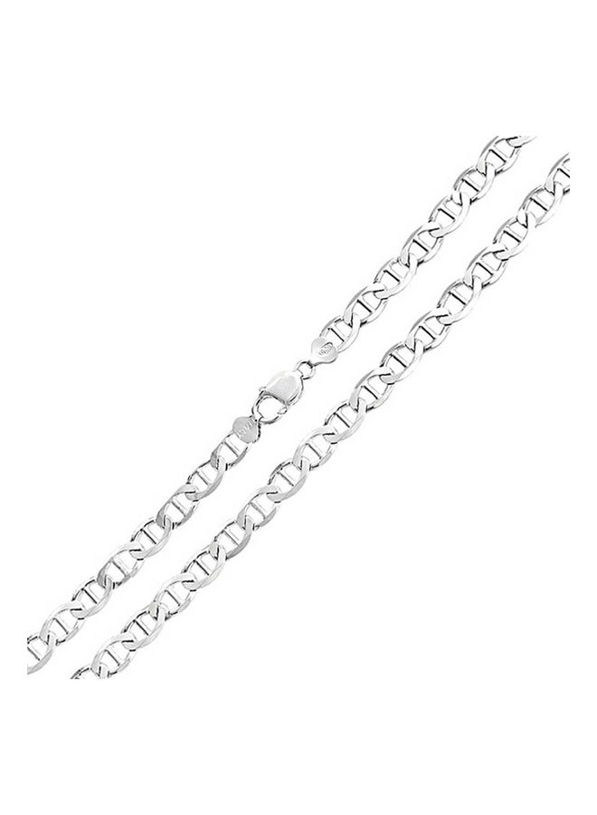 Sterling Silver Sailor Necklace 3mm - 6mm Made in Italy, 7-30 Inches  - Image 1