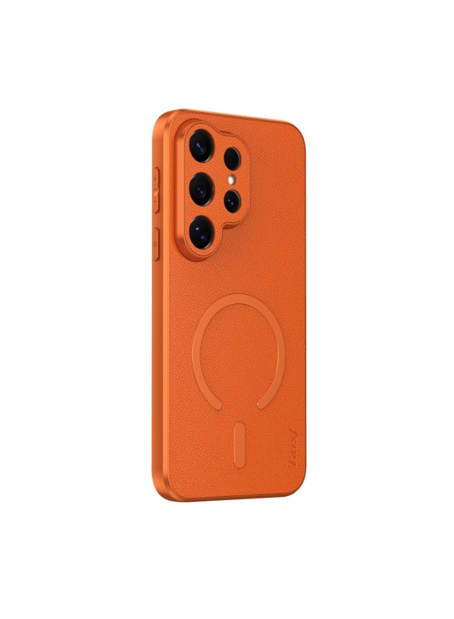 Samsung Galaxy S26 Ultra 5G Phone Case, Magnetic, MagSafe Compatible, Shockproof, Orange - Image 1