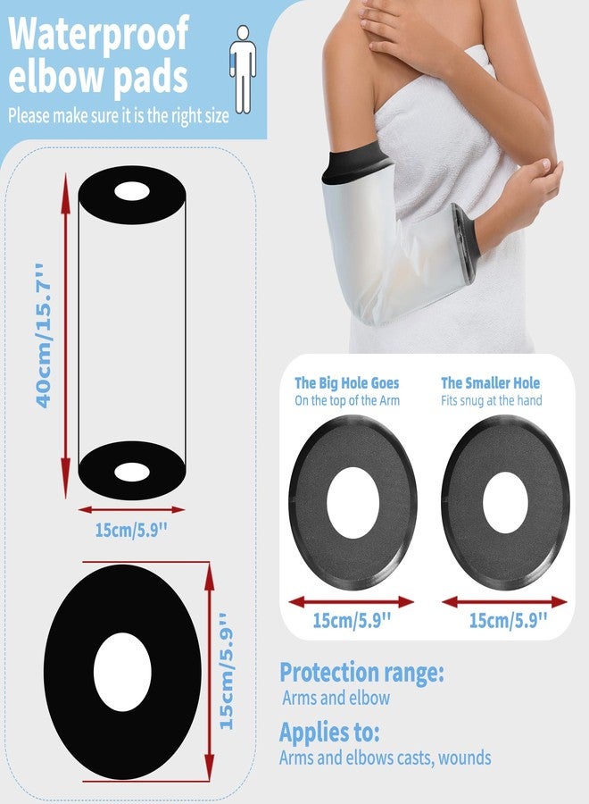 KEEFITT PICC Line Shower Cover, Waterproof PICC Line Cover for Upper Arm, Adult PICC Line Shower Sleeve for Chemotherapy Shower, Arm cast Shower Cover for Upper Arm Wound, Bandage Dressing Protection - Image 2