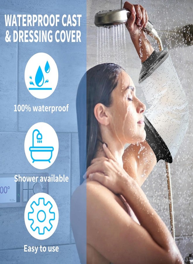 KEEFITT PICC Line Shower Cover, Waterproof PICC Line Cover for Upper Arm, Adult PICC Line Shower Sleeve for Chemotherapy Shower, Arm cast Shower Cover for Upper Arm Wound, Bandage Dressing Protection - Image 3