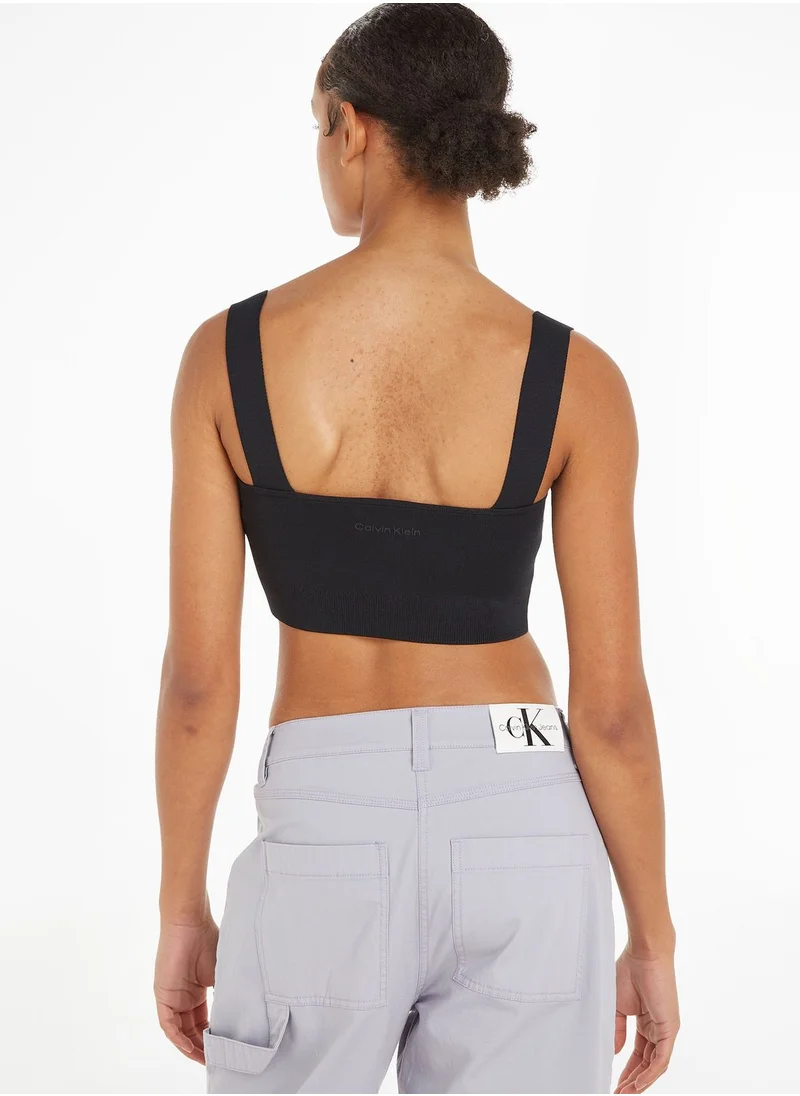 CALVIN KLEIN Strappy Knitted Top