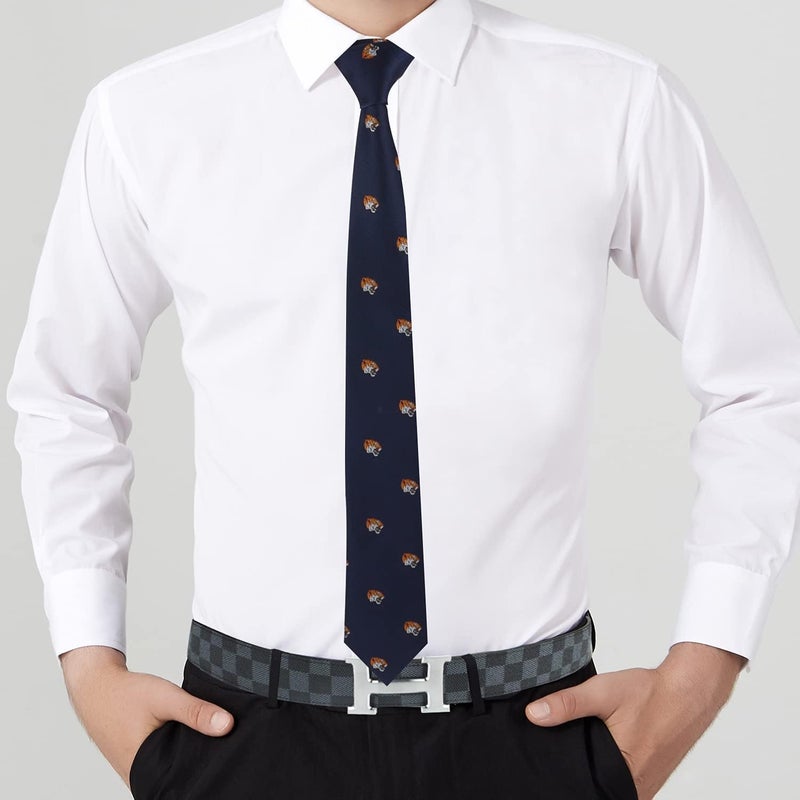 AUSCUFFLINKS Animal Ties | Woven Skinny Neckties | Groomsmen Wedding Ties | Work Ties for Him - Image 4