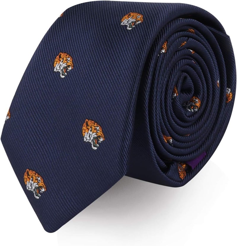 AUSCUFFLINKS Animal Ties | Woven Skinny Neckties | Groomsmen Wedding Ties | Work Ties for Him - Image 1