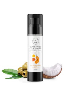 The Natural And Organic Family Face Cream For Teen Girls Boys Organic Face Moisturizer For Dry Skin Soothing Facial Cream With Tea Tree Moisturizer Daily Face Moisturizer For Acne Prone Skin Hyaluronic Acid Moisturizer  - Image 1