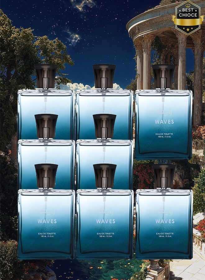 Waves 8 Pieces Waves Perfume For Men 100ml EDT - Image 1