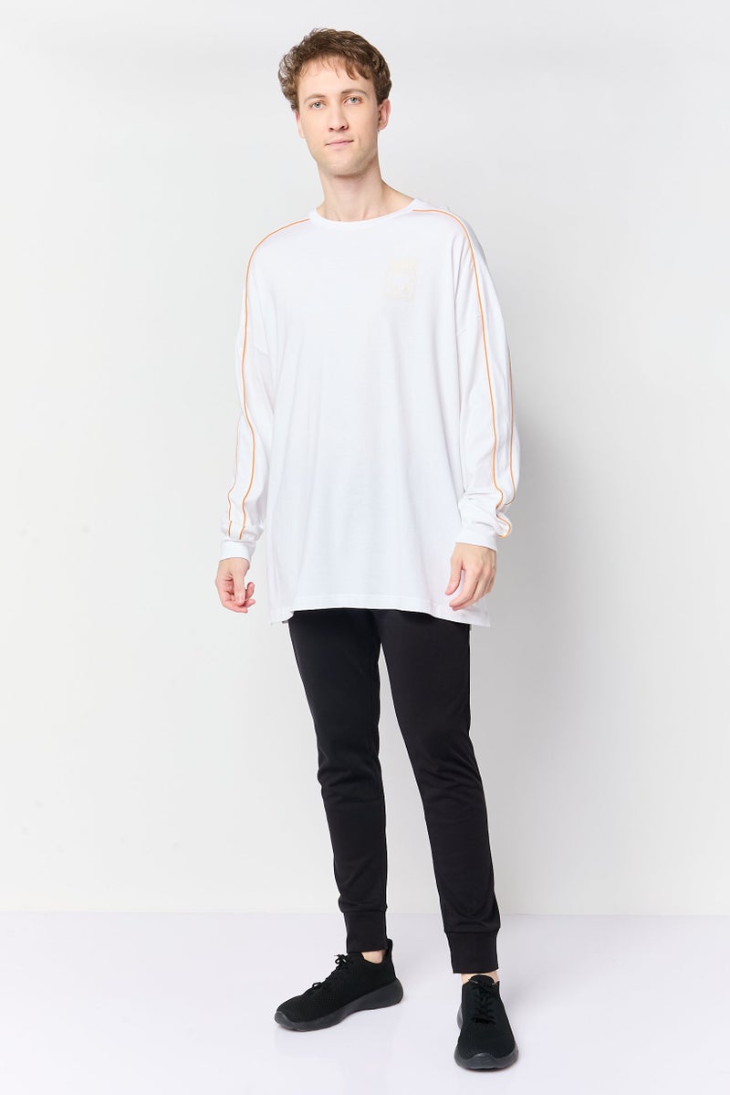 PUMA Men Sportswear Fit Long Sleeve Outdoor Sweatshirt White - Image 3