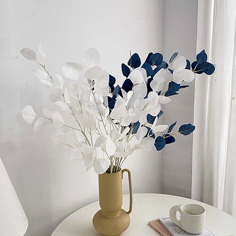 Simulation of Apple Leaves Simulation of Green Plant Leaves Eucalyptus Silk Screen Money Leaves Wedding Ceremonial Hall Venue Arrangement Flower Arrangement - Image 2