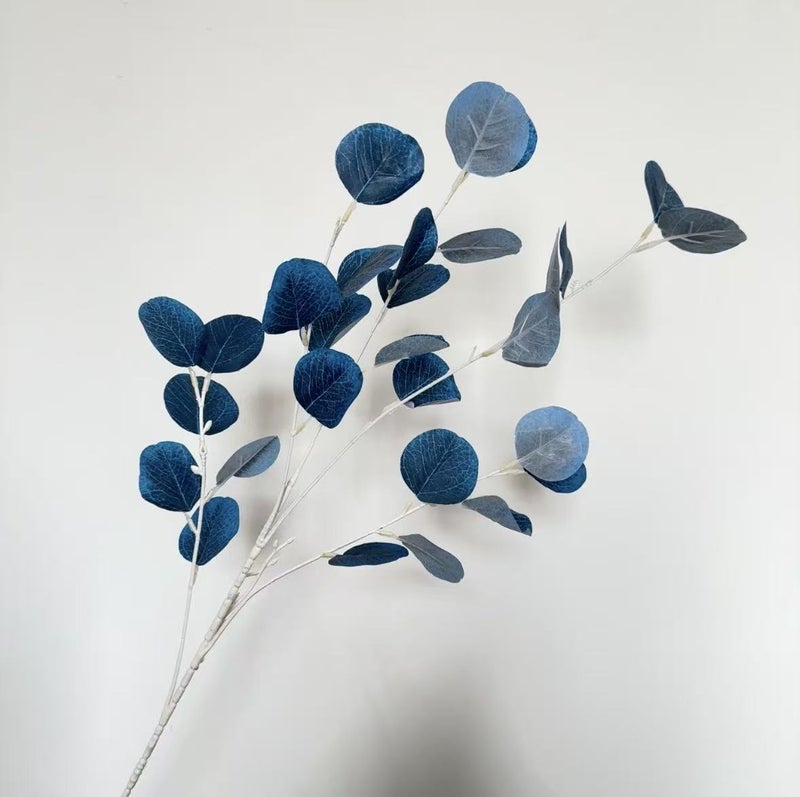 Simulation of Apple Leaves Simulation of Green Plant Leaves Eucalyptus Silk Screen Money Leaves Wedding Ceremonial Hall Venue Arrangement Flower Arrangement - Image 1