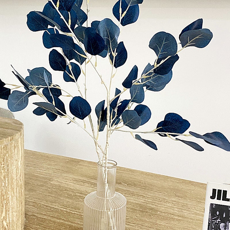 Simulation of Apple Leaves Simulation of Green Plant Leaves Eucalyptus Silk Screen Money Leaves Wedding Ceremonial Hall Venue Arrangement Flower Arrangement - Image 4
