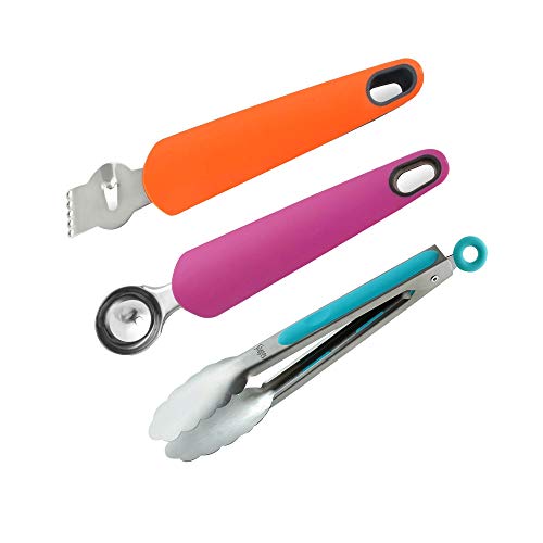 Shapes Imporio Gadget Set (Zester, Melon Baller and 9 inch Serving Tong) - Image 1