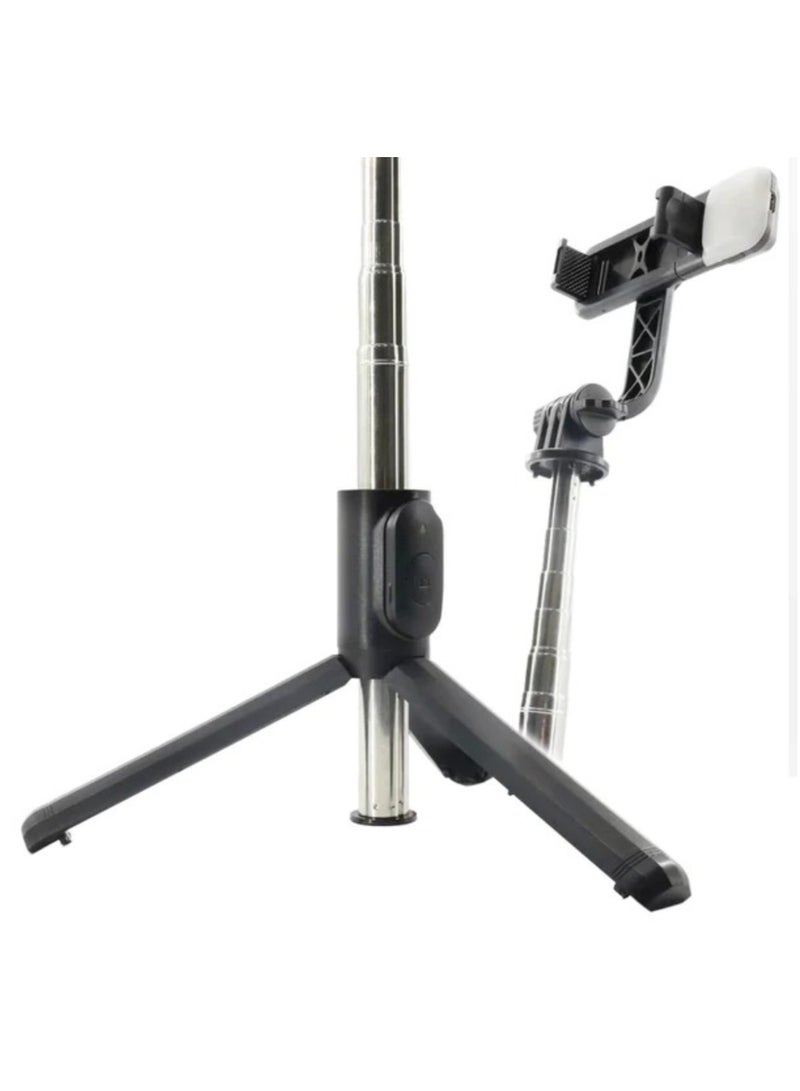 Q07 Bluetooth Selfie Stick Multifunctional Live Broadcast Tripod Without Light(Black) - Image 4