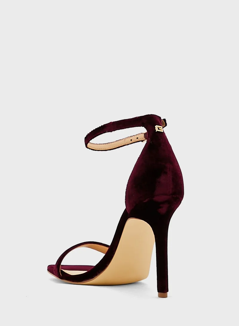 GUESS Ankle Strap High Heel Sandals