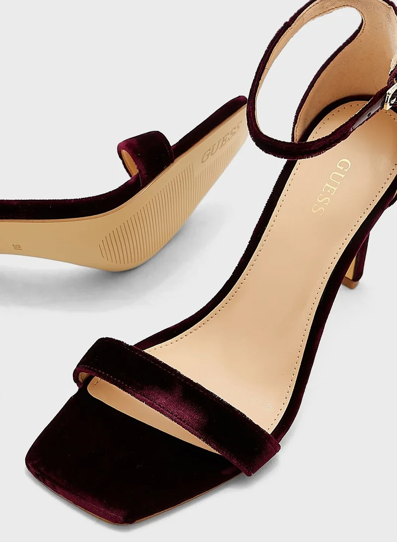 GUESS Ankle Strap High Heel Sandals