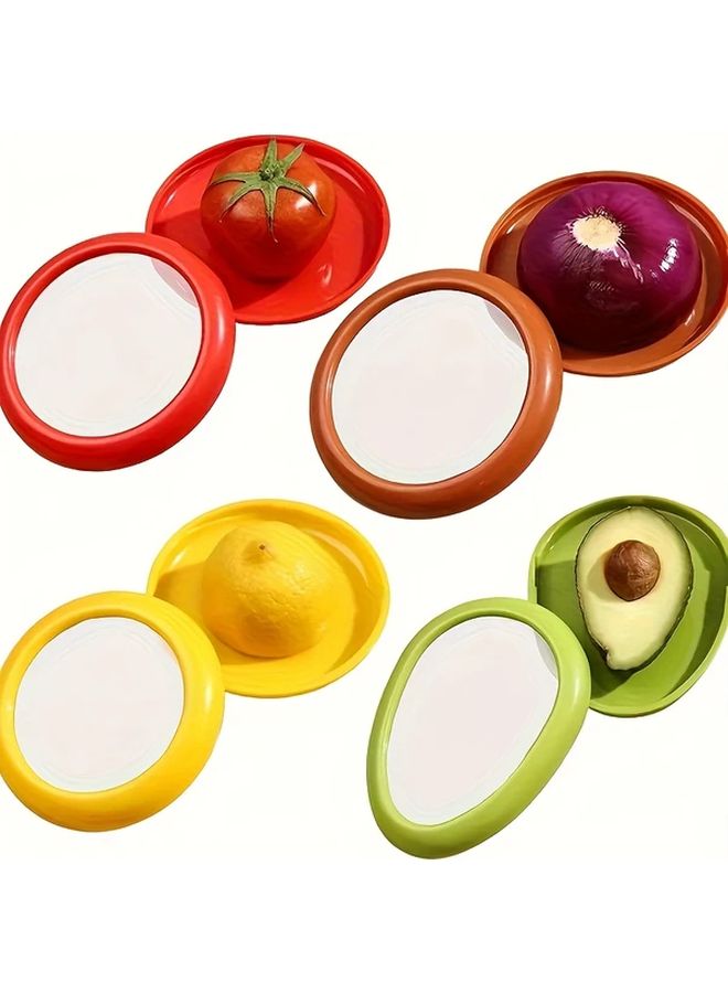 Green Reusable Fruit Vegetable Storage Container With Transparent Lid Durable Plastic 1pc - Image 4