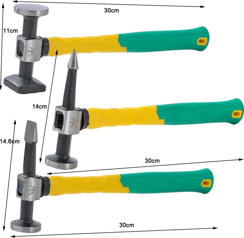 TOPWAY 9-Piece Professional Auto Body Panel Dent Repair Tool Set - Image 5