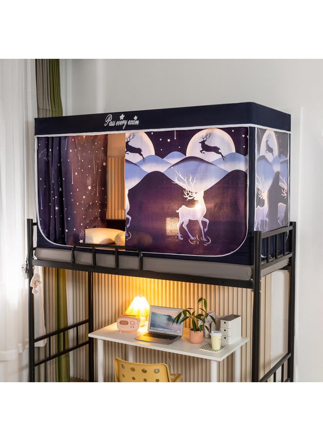 Bluejw New Student Mosquito Net Upper And Lower Bunk Bed Type Shading Dust-proof Dormitory Bedroom Single Privacy Bed Curtain Bed Curtain Wholesale - Image 1