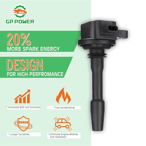 GP POWER Ignition Coil Pack Set of 1 Compatible With Ford Explorer F150 F150 Transit150 250 350 33 35 V6 Replacement For JL3E12A366AA UF825 DG564 - Image 3