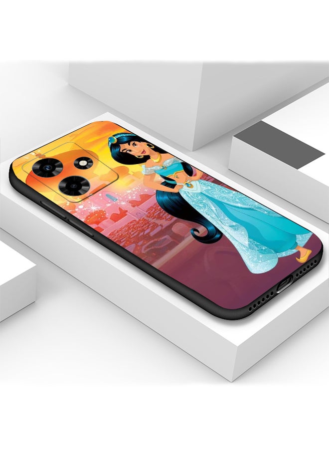Generic - Protective Shockproof Case Cover For Infinix Hot 30 Play Jasmine cartoon princess castle Drawing - Image 1