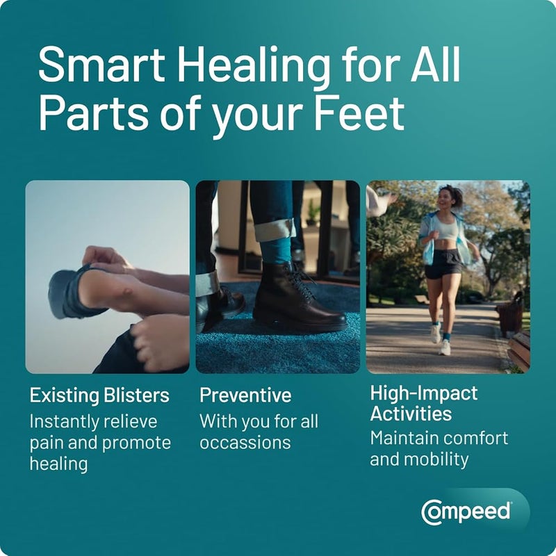 كومبيد 1 Compeed لصقات بلاستر للبثور بمقاسات مختلطة، عبوة من 6 - Image 3