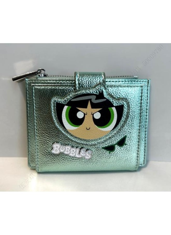 Miniso MINISO The Powerpuff Girls Collection Card Holder (Green) – Sleek and Functional Card Case 