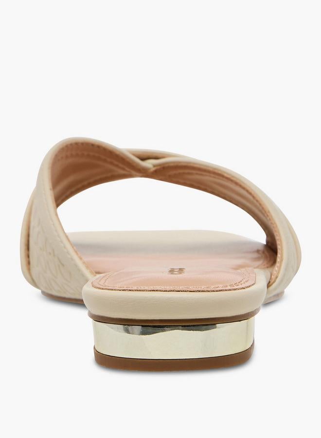 Celeste Women Monogram Embossed Sandals - Image 5