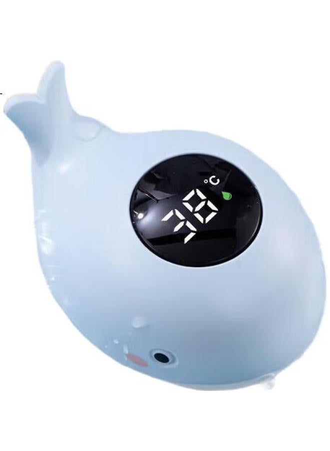 Deli Water Thermometer, Baby Bath Temperature Gauge, Gift For Elderly And Children, Birthday Present, Indoor Water Temperature Measurement For Babies, Newborn Bathtub, Blue Little Whale, Le509 - Image 1