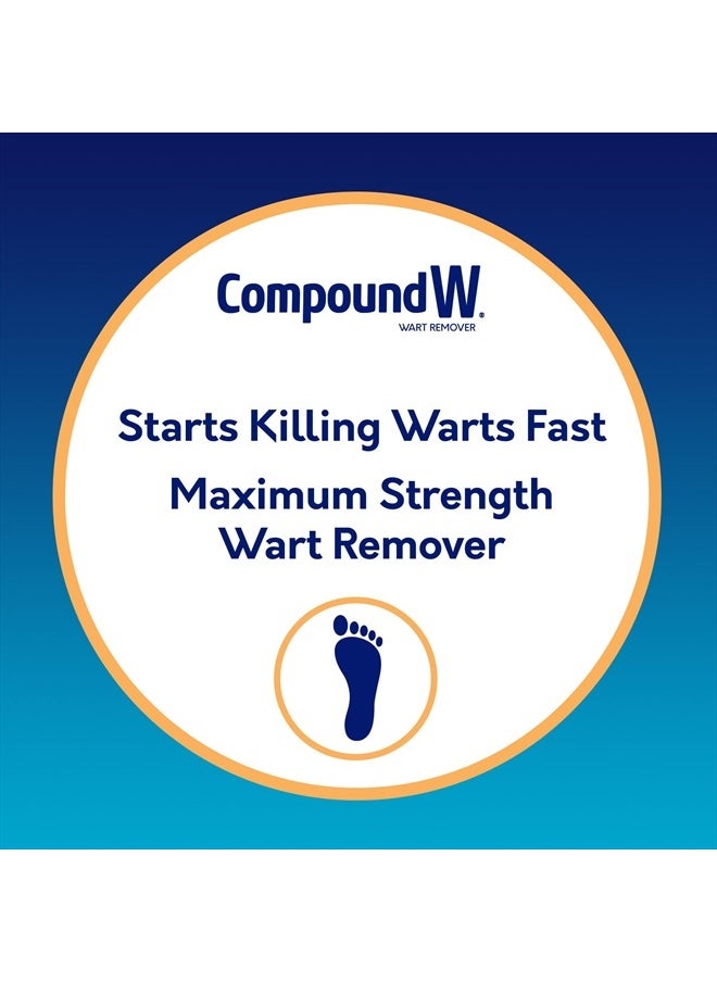 Compound W Maximum Strength One Step Plantar Wart Remover Foot Pads, 20 Count  - Image 3