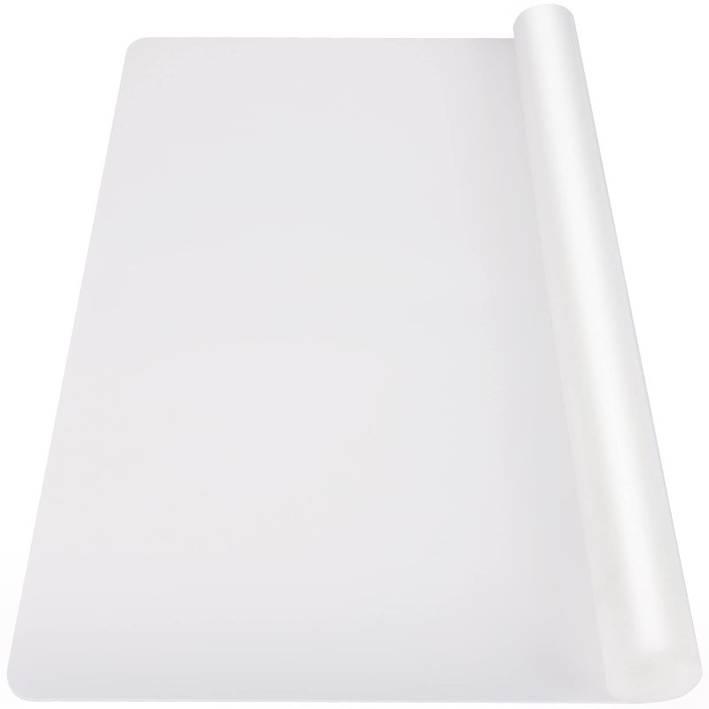 Ewen 394x235in 2mm Extra Large Silicone Mat Thick Heat Resistant Placemat Silicone Mats for Kitchen Counter Bar Workbench Table Protector Cover Pad for Air Fryer Coffee Maker Stove Translucent