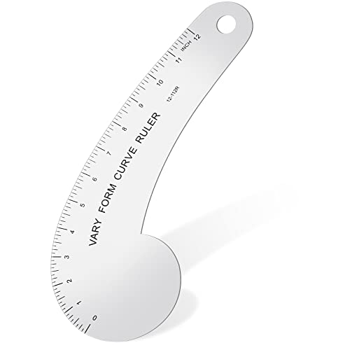 Youyole Vary Form Curve Ruler Solid Aluminum French Hip Curve Ruler for Measuring Sewing Design Making - Image 1