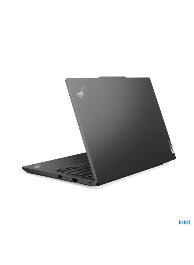 لينوفو كمبيوتر محمول ثينك باد E14 الجيل الخامس مزود بشاشة IPS WUXGA مقاس 14 بوصة (1920x1200) ومعالج Intel Core i7-1355U/ذاكرة وصول عشوائي DDR4 سعة 8 جيجابايت/ SSD M.2/DOS (بدون Windows)/رسومات Intel Irix Xe/ الإنجليزية/العربية أسود جرافيت - Image 3