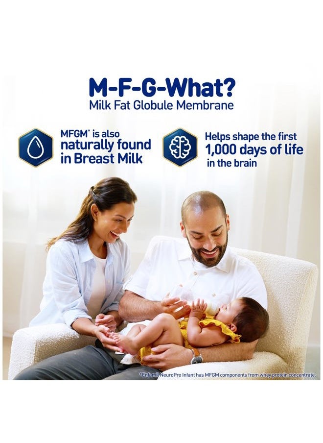 Enfamil Baby Formula, MFGM* 5-Year Benefit, Expert-Recommended Brain-Building Omega-3 DHA, Exclusive Immune Supporting HuMO6 Blend, Infant Formula Powder, Baby Milk, 31.4 Oz  - Image 3