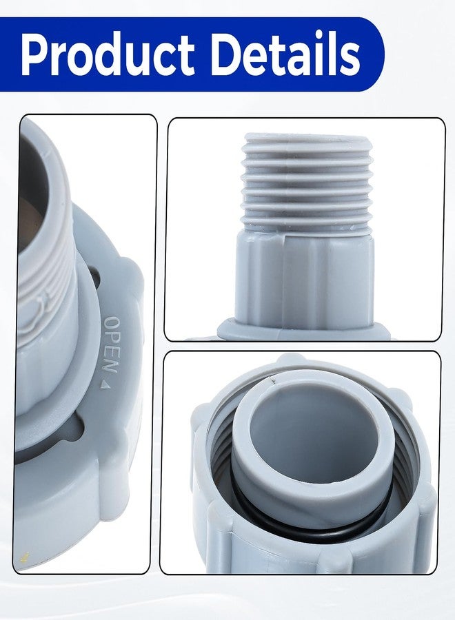 Lemfema Swimming Pool Drain Fitting Connects Compatible with Coleman Swimming Drainage Pipe Joint P6D1420 Pools, Fit for 1.5-Inch water pipes in the swimming pool （2 Pack） - Image 3