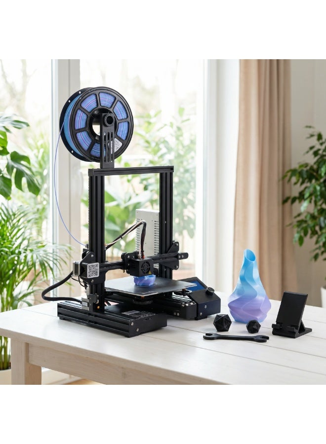 Mordely PETG 3D Printer Filament 1.75mm, Blue Purple Gradient Filament, ±0.03mm Dimensional Accuracy, Low Warping, Tangle-Free, Easy to Print, Strong Toughness, Smooth Feeding for FDM 3D Printers - Image 3