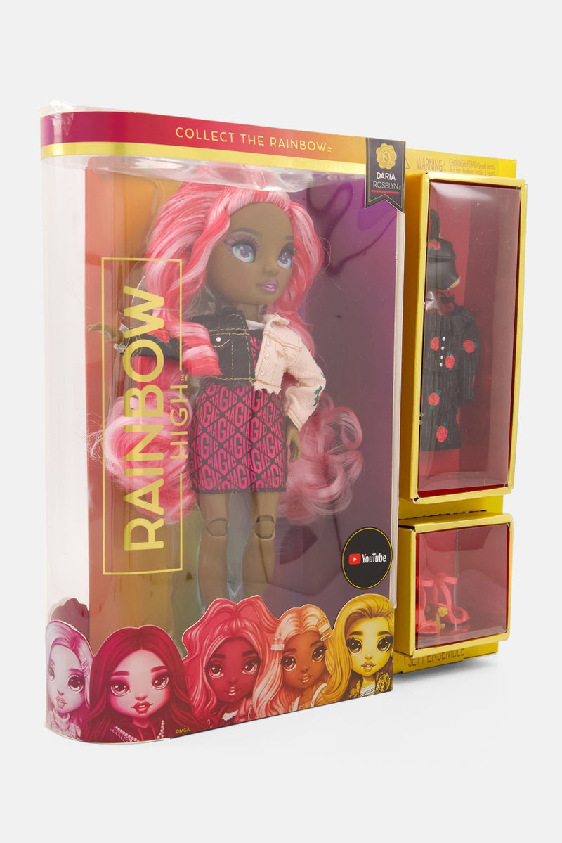 RAINBOW HIGH Daria Roselyn Fashion Doll Playset, Purple Combo - Image 3