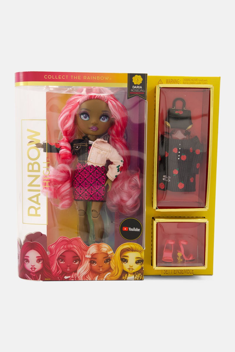 RAINBOW HIGH Daria Roselyn Fashion Doll Playset, Purple Combo - Image 1