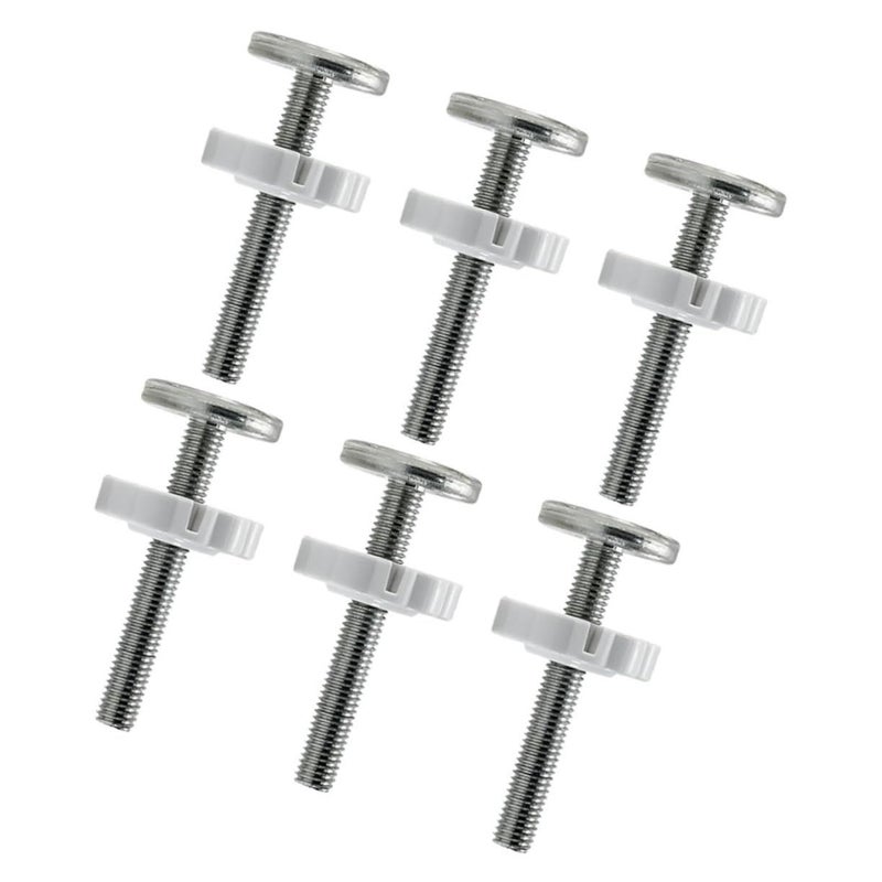 6Pcs Gate Extension Kit Threaded Spindle Rods Sturdy Plastic Metal Pet Door Parts - Image 2