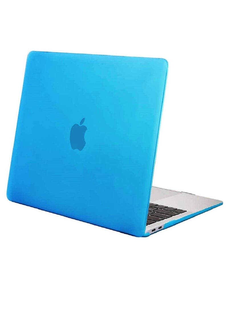 Compatible with MacBook Air 13-Inch Case 2020/2019/2018 Release A2337 M1 A2179/A1932 Retina Display Touch ID Protective Plastic Hard Shell Case Cover Aqua Blue - Image 3